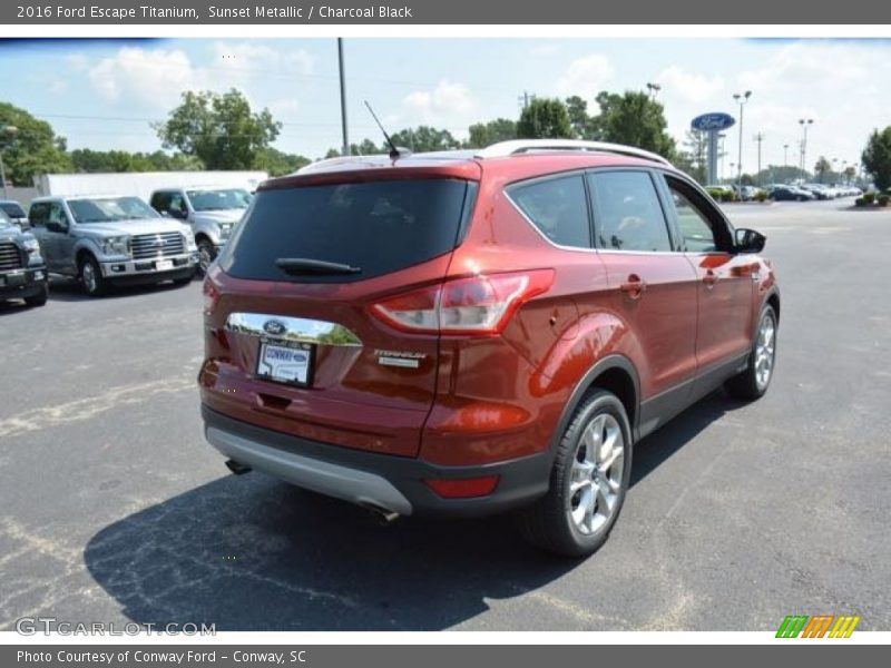 Sunset Metallic / Charcoal Black 2016 Ford Escape Titanium