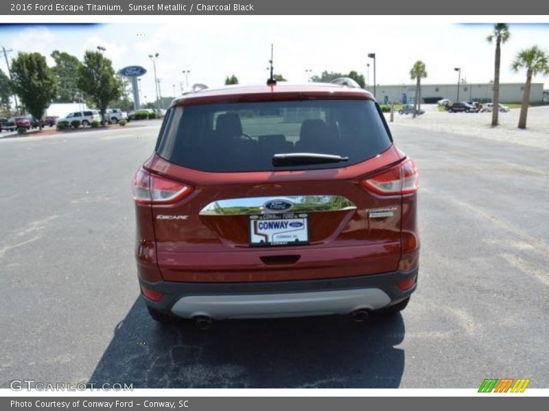 Sunset Metallic / Charcoal Black 2016 Ford Escape Titanium