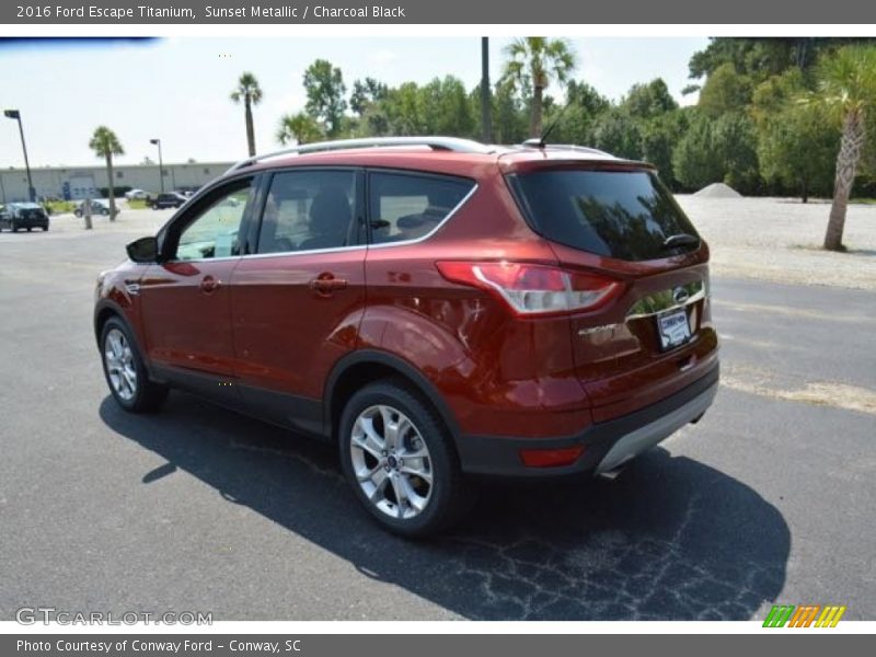Sunset Metallic / Charcoal Black 2016 Ford Escape Titanium