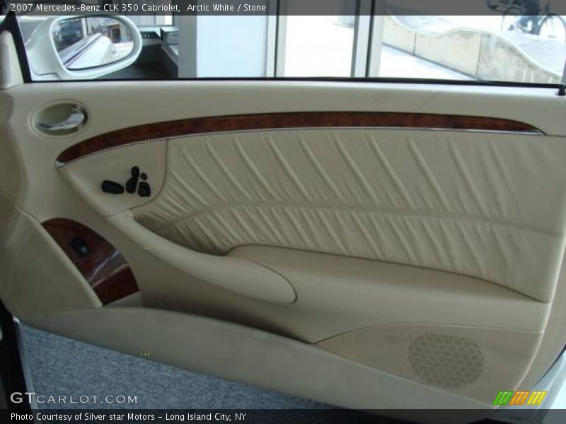 Arctic White / Stone 2007 Mercedes-Benz CLK 350 Cabriolet