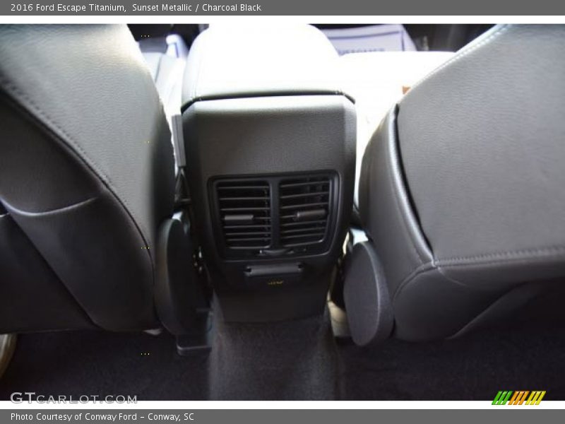 Sunset Metallic / Charcoal Black 2016 Ford Escape Titanium