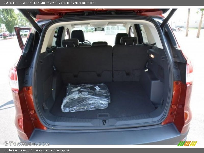 Sunset Metallic / Charcoal Black 2016 Ford Escape Titanium