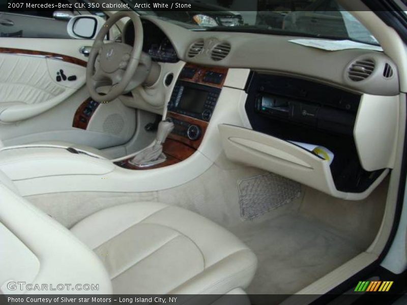 Arctic White / Stone 2007 Mercedes-Benz CLK 350 Cabriolet