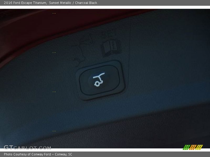 Sunset Metallic / Charcoal Black 2016 Ford Escape Titanium