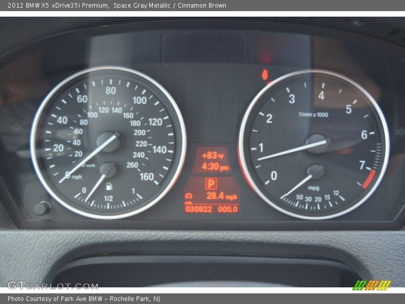 Space Gray Metallic / Cinnamon Brown 2012 BMW X5 xDrive35i Premium