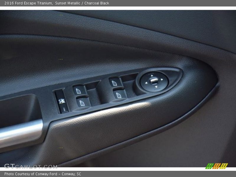 Sunset Metallic / Charcoal Black 2016 Ford Escape Titanium