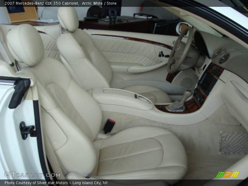 Arctic White / Stone 2007 Mercedes-Benz CLK 350 Cabriolet