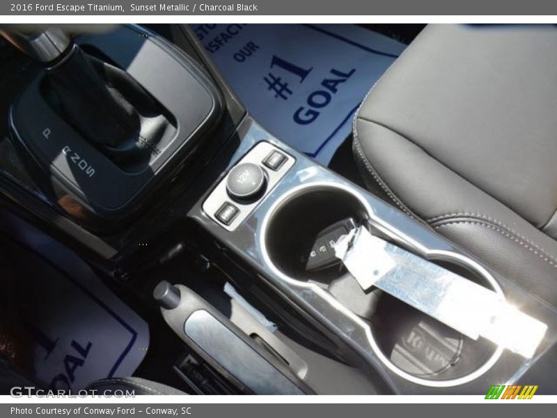 Sunset Metallic / Charcoal Black 2016 Ford Escape Titanium