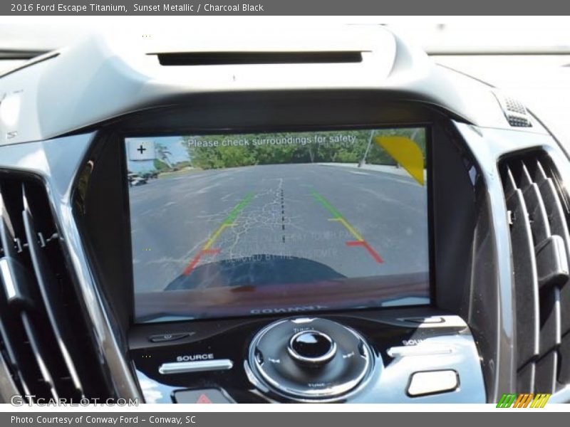 Sunset Metallic / Charcoal Black 2016 Ford Escape Titanium