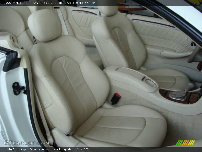 Arctic White / Stone 2007 Mercedes-Benz CLK 350 Cabriolet