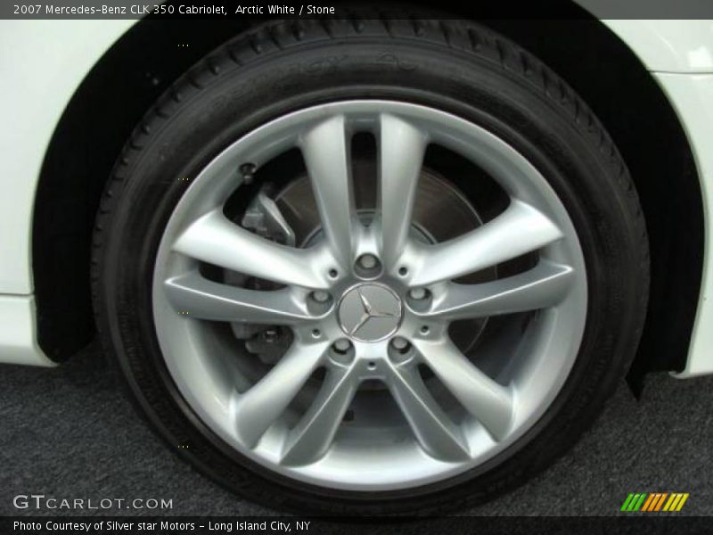 Arctic White / Stone 2007 Mercedes-Benz CLK 350 Cabriolet