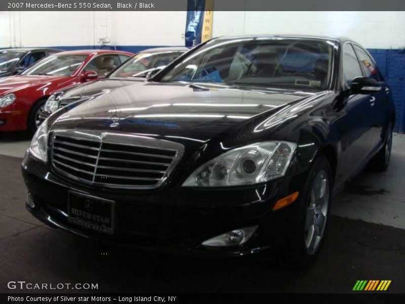 Black / Black 2007 Mercedes-Benz S 550 Sedan