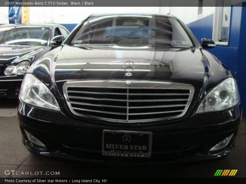 Black / Black 2007 Mercedes-Benz S 550 Sedan