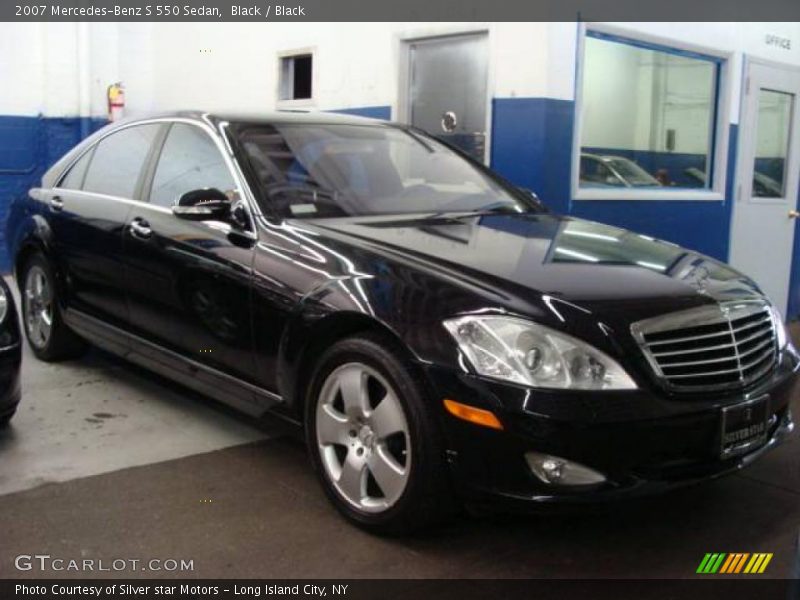 Black / Black 2007 Mercedes-Benz S 550 Sedan