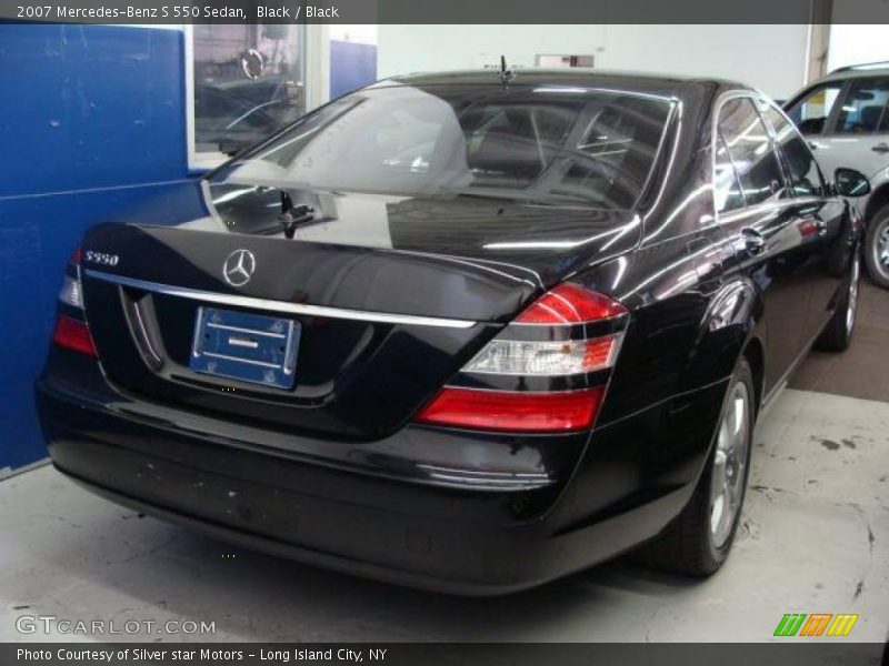 Black / Black 2007 Mercedes-Benz S 550 Sedan
