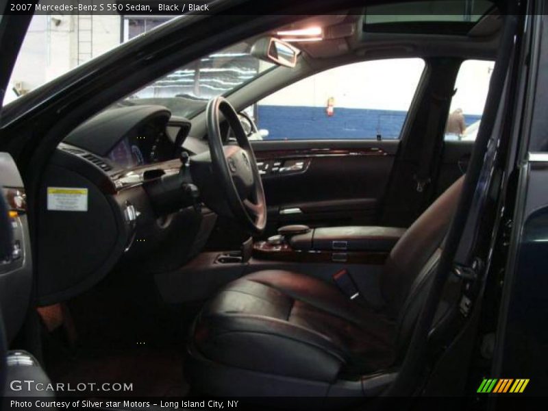 Black / Black 2007 Mercedes-Benz S 550 Sedan
