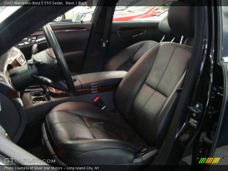 Black / Black 2007 Mercedes-Benz S 550 Sedan