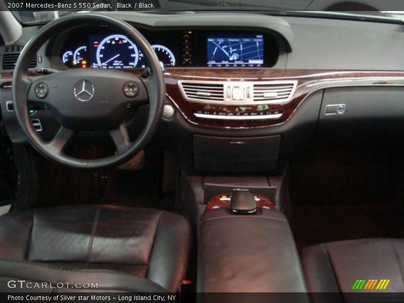 Black / Black 2007 Mercedes-Benz S 550 Sedan