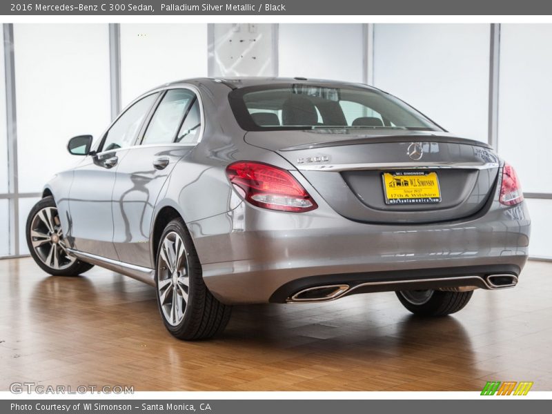 Palladium Silver Metallic / Black 2016 Mercedes-Benz C 300 Sedan