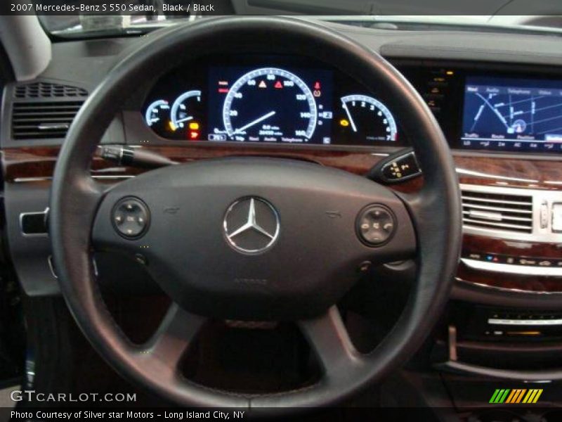 Black / Black 2007 Mercedes-Benz S 550 Sedan