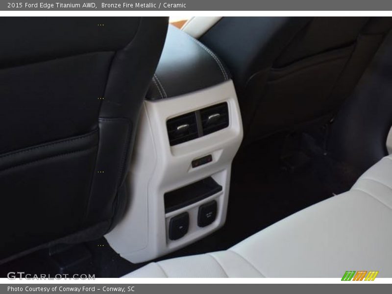 Bronze Fire Metallic / Ceramic 2015 Ford Edge Titanium AWD