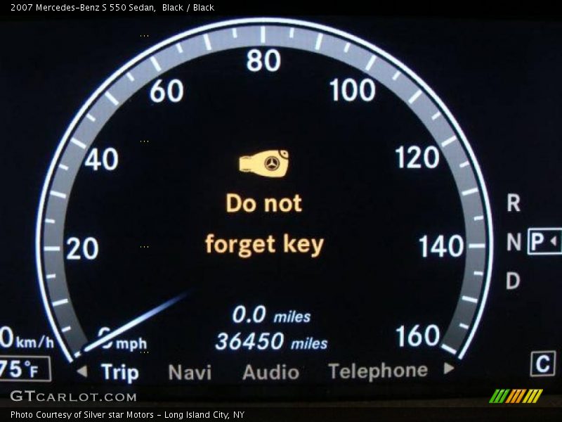Black / Black 2007 Mercedes-Benz S 550 Sedan