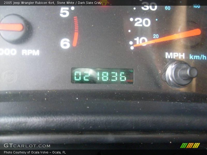 Stone White / Dark Slate Gray 2005 Jeep Wrangler Rubicon 4x4