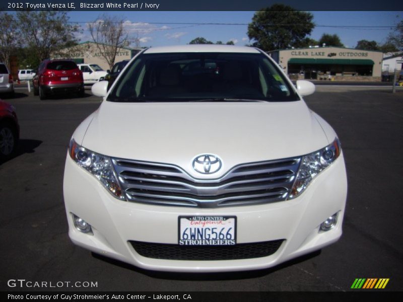 Blizzard White Pearl / Ivory 2012 Toyota Venza LE