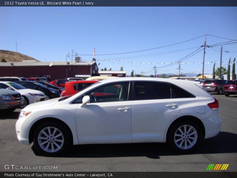 Blizzard White Pearl / Ivory 2012 Toyota Venza LE