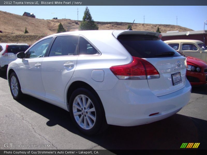 Blizzard White Pearl / Ivory 2012 Toyota Venza LE