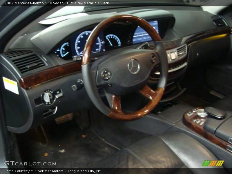 Flint Grey Metallic / Black 2007 Mercedes-Benz S 550 Sedan
