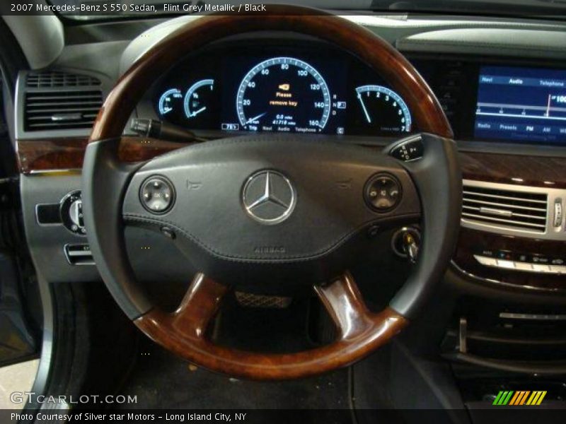 Flint Grey Metallic / Black 2007 Mercedes-Benz S 550 Sedan