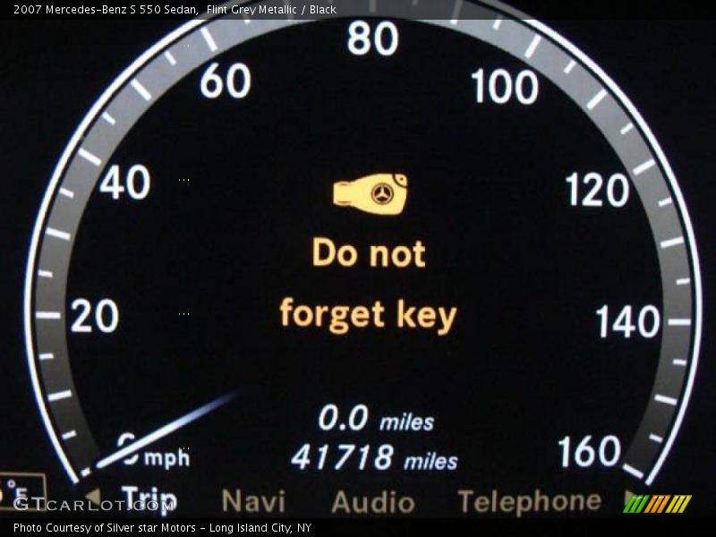 Flint Grey Metallic / Black 2007 Mercedes-Benz S 550 Sedan