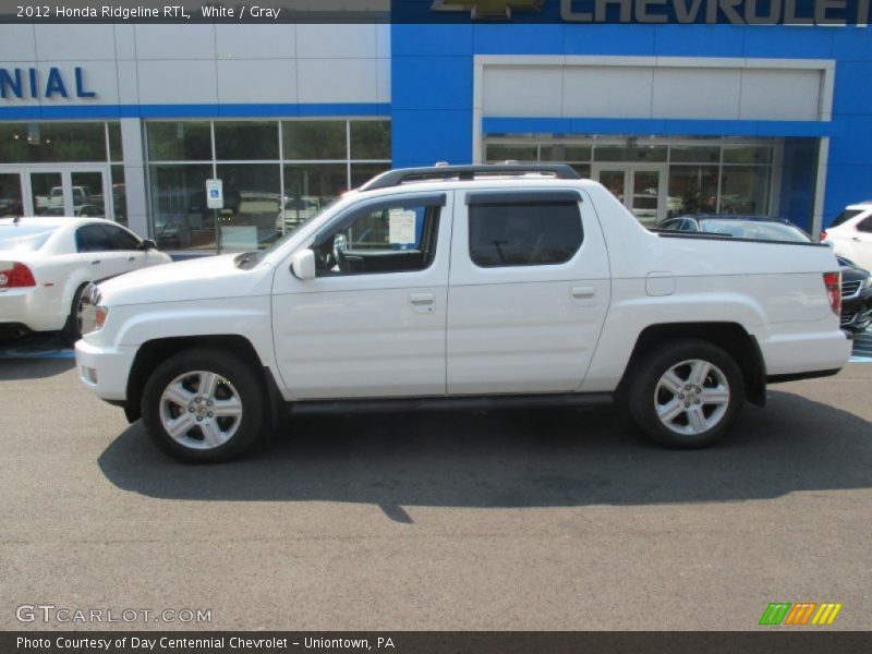 White / Gray 2012 Honda Ridgeline RTL