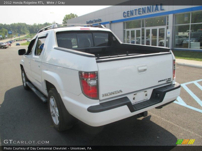 White / Gray 2012 Honda Ridgeline RTL
