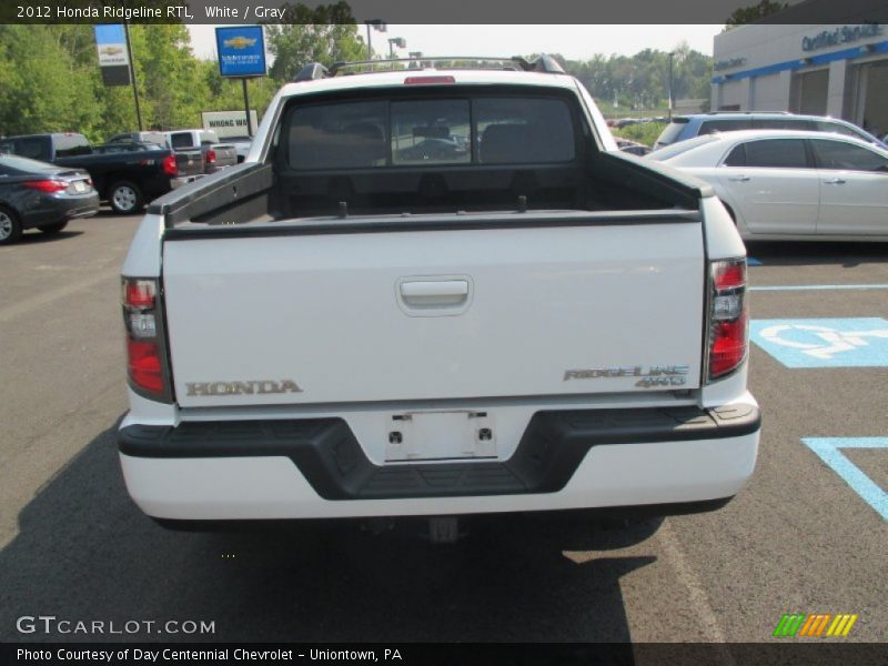 White / Gray 2012 Honda Ridgeline RTL