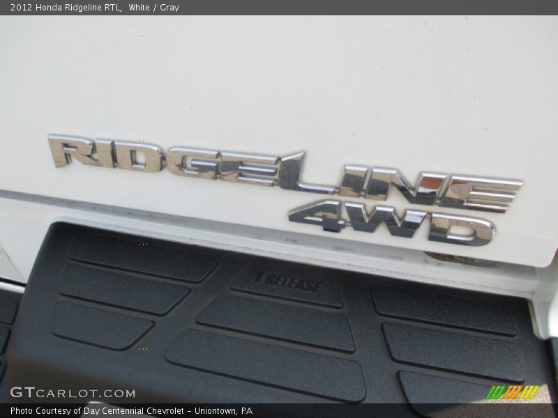 White / Gray 2012 Honda Ridgeline RTL