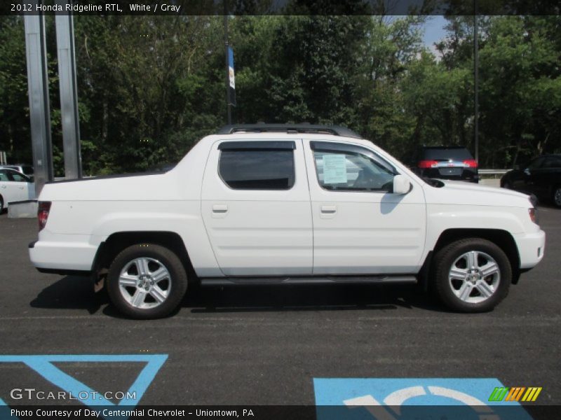 White / Gray 2012 Honda Ridgeline RTL