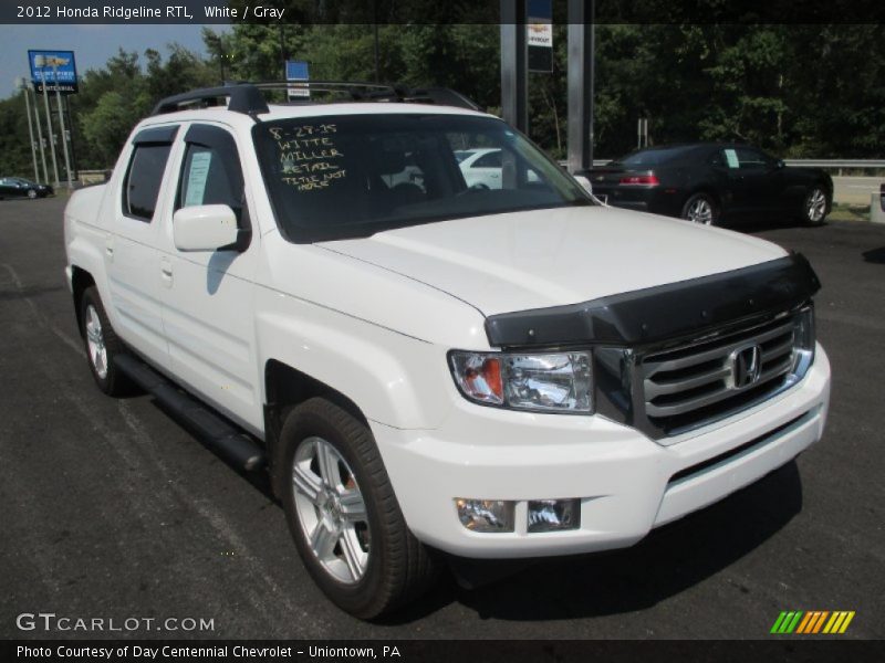 White / Gray 2012 Honda Ridgeline RTL