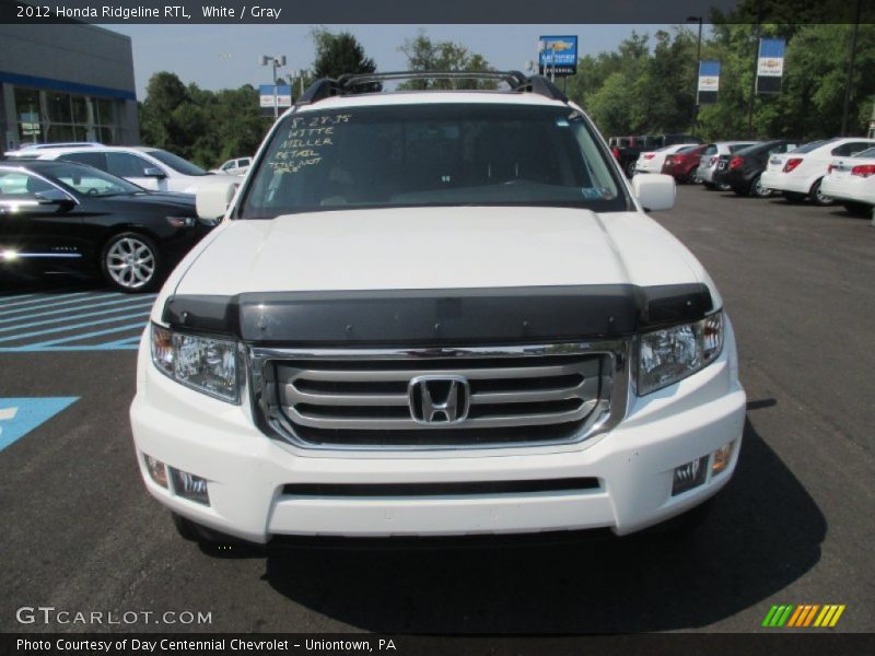 White / Gray 2012 Honda Ridgeline RTL
