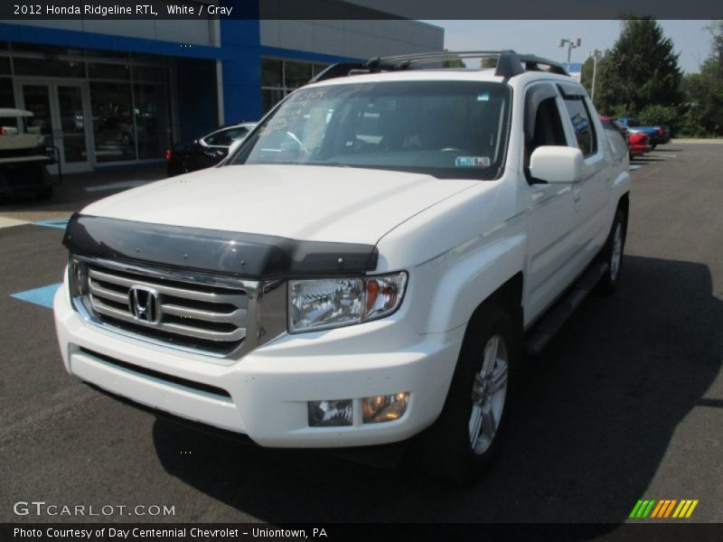 White / Gray 2012 Honda Ridgeline RTL