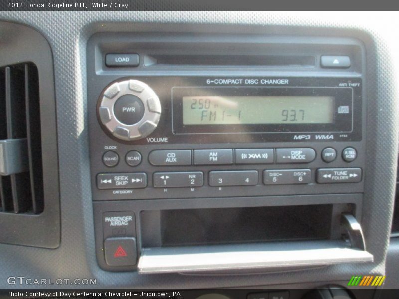 White / Gray 2012 Honda Ridgeline RTL