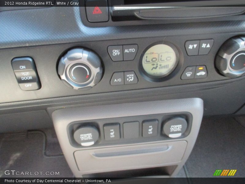 White / Gray 2012 Honda Ridgeline RTL