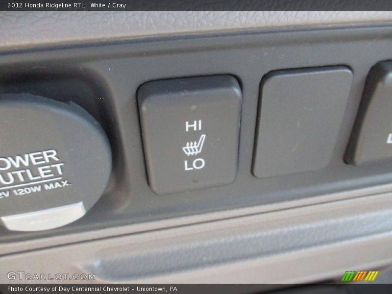 White / Gray 2012 Honda Ridgeline RTL