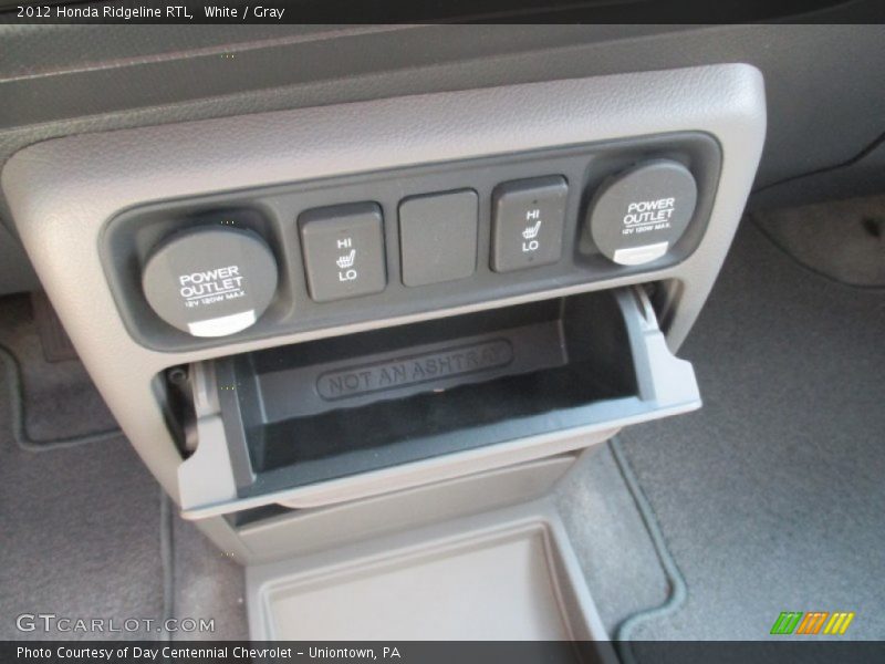 White / Gray 2012 Honda Ridgeline RTL