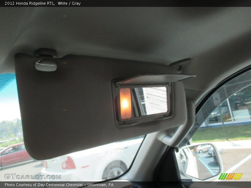 White / Gray 2012 Honda Ridgeline RTL