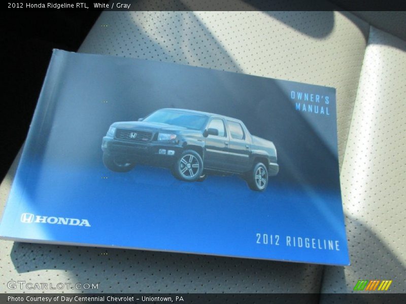 White / Gray 2012 Honda Ridgeline RTL