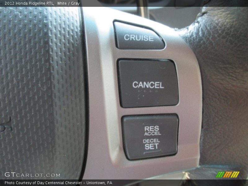 White / Gray 2012 Honda Ridgeline RTL