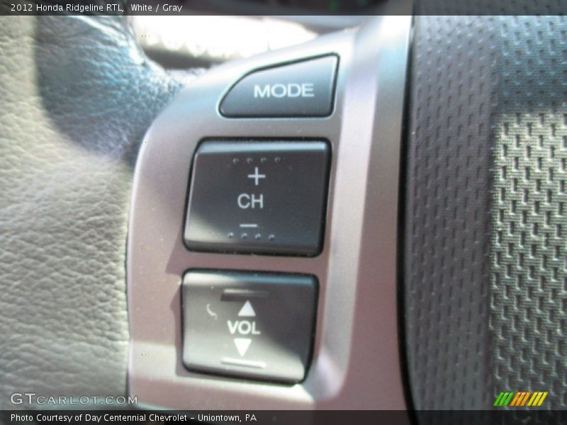 White / Gray 2012 Honda Ridgeline RTL