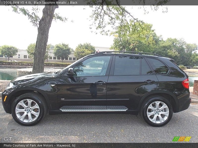 Black Sapphire Metallic / Black 2008 BMW X5 4.8i